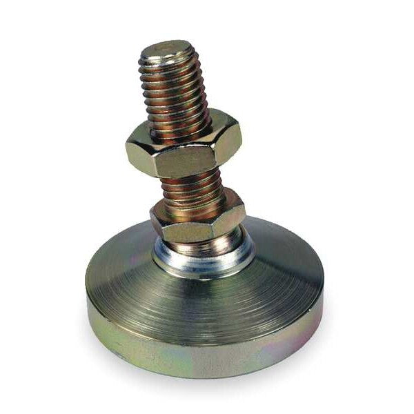 Level Pad, Fixed Stud, 5/8-11, 2-1/2in Base