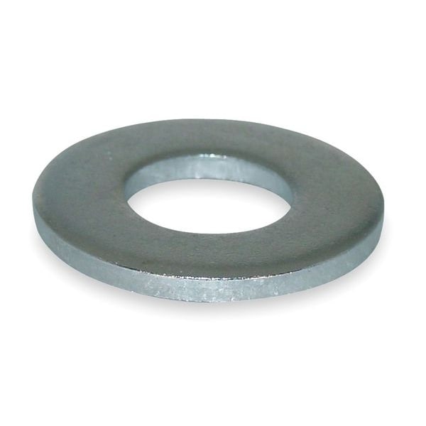 Flat Washer, Fits Bolt Size 1-1/2 in , Steel Zinc Plated Finish, 21 PK