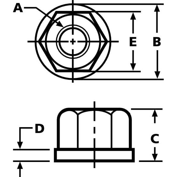 Flange Nut, 5/16
