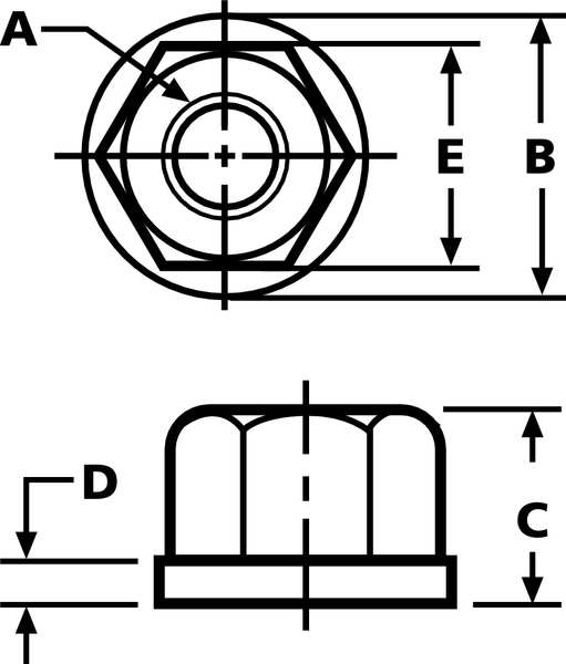 Flange Nut, 3/4