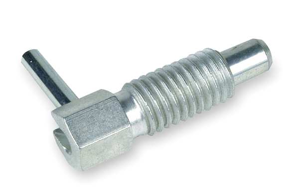 Plunger, Hand, Steel, Zinc, 1/4-20, 0.75, PK2