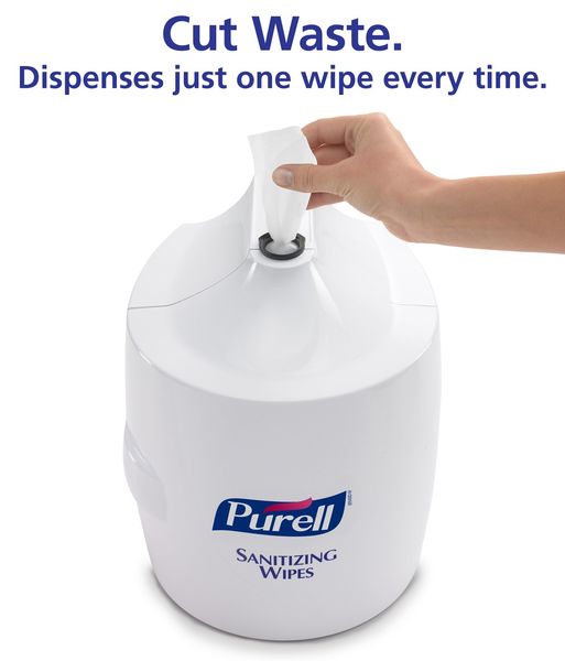 Hand Sanitizing Wipes High-Capacity Wall Dispenser