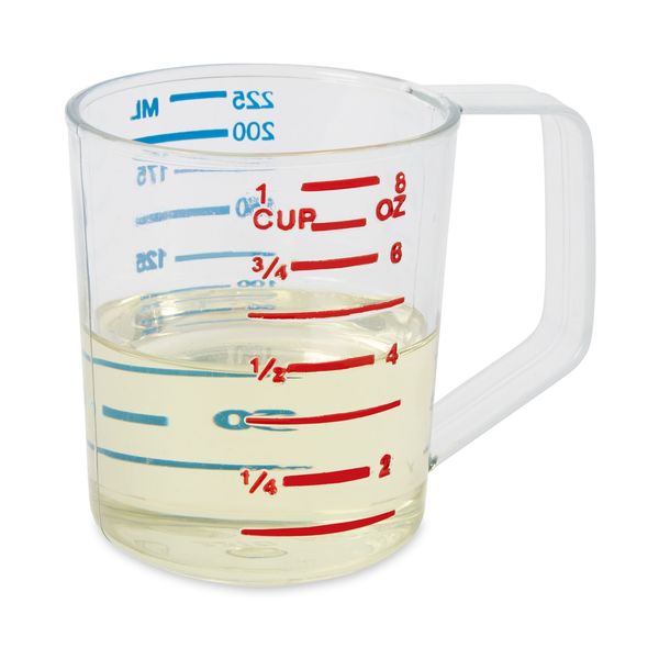 Polycarbonate Measuring Cup, 1 Cup, Clear