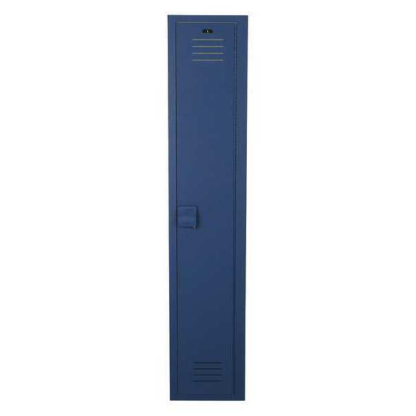 Wardrobe Locker, 12 in W, 12 in D, 72 in H, (1) Tier, (1) Wide, Deep Blue
