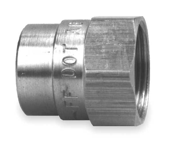 Nut Fitting, 7/8 In OD, Brass, PK10