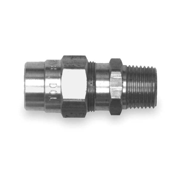 Male Connector Fitting, 1/4-18, Brass
