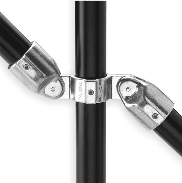Structural Fitting, Adjustable Cross Assembly, Aluminum, 2 in Pipe Size, 32510 lb Tensile Strength