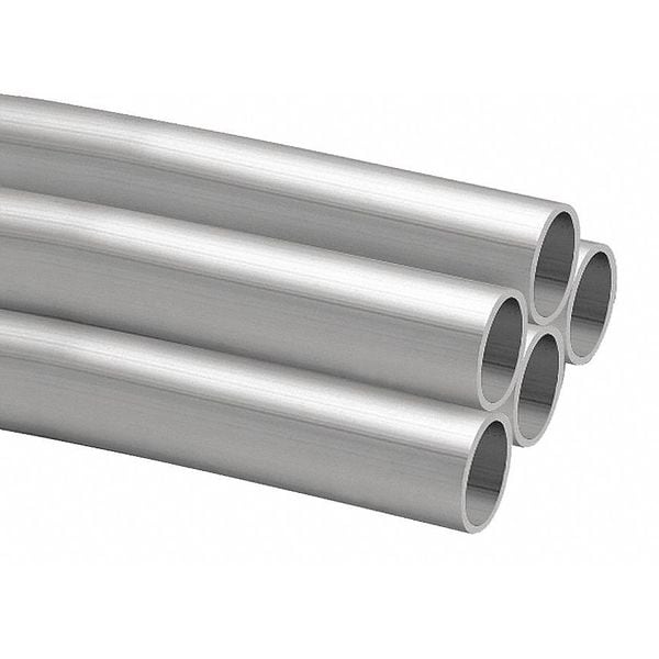 Anodized Pipe, Schedule 40, Aluminum, 1.5 in Pipe Size, 30000 lb Tensile Strength