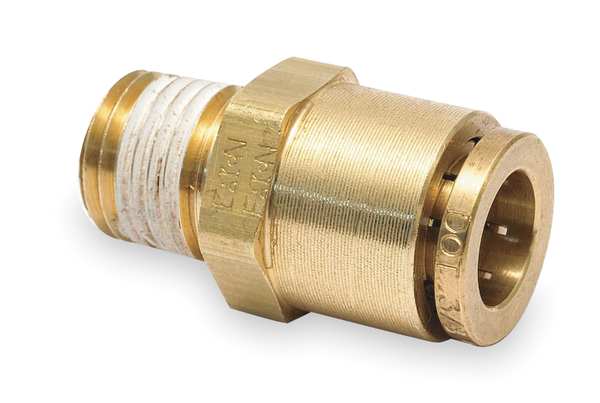 Male Connector, 3/8-18, 1/4 In Tube Sz