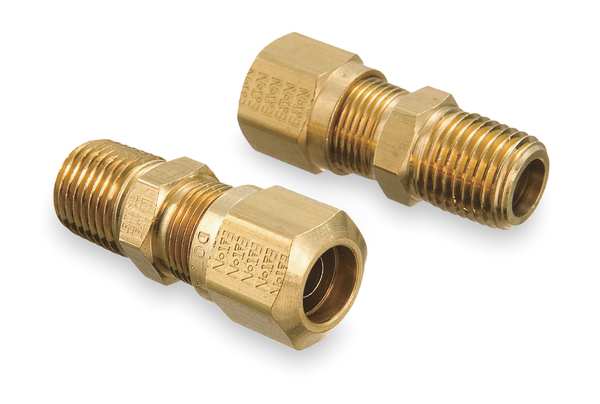 Male Connector, 1/2-14, 1/2 In Tube Sz
