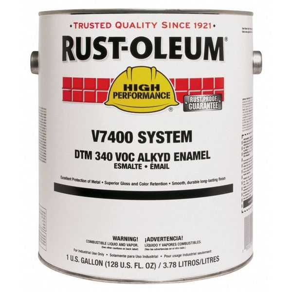 Interior/Exterior Paint, Flat, Oil Base, Black, 1 gal