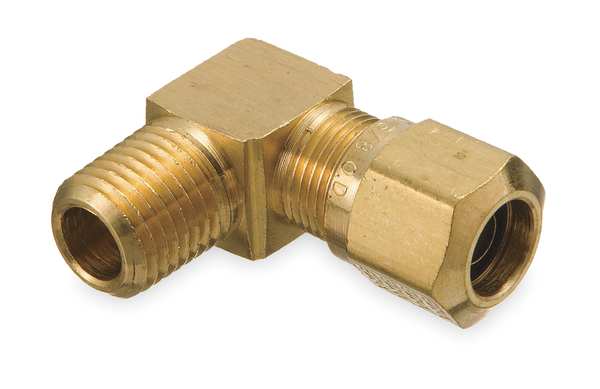 Male Elbow, 1/8-27, 1/4 In Tube Sz