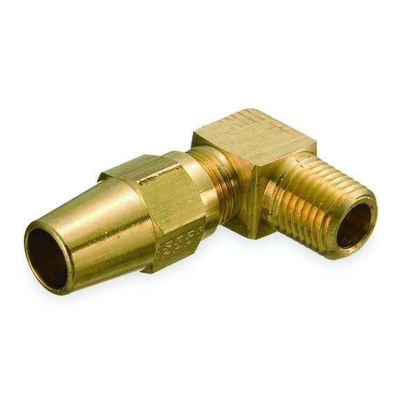 Male Elbow, 3/8-18, 3/8 In Tube Sz