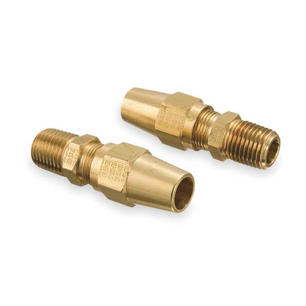 Male Connector, 3/8-18, 3/8 In Tube Sz