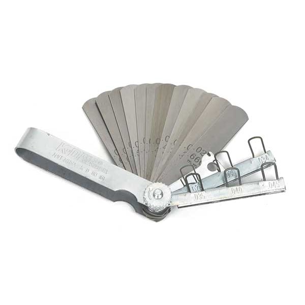 12 Blade Feeler Gauge Set & 6 Wire Spark Plug Gap