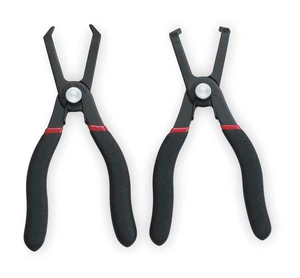 2 Piece Push Pin Plier Set Double Cushion Grip Handle