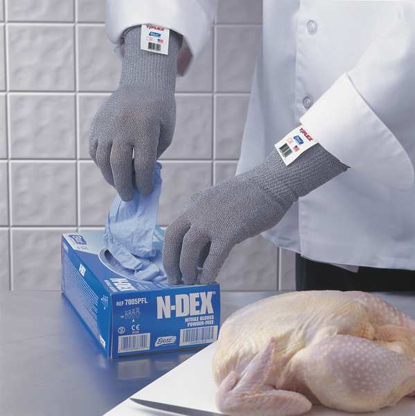 Cut Resistant Gloves, A3 Cut Level, Uncoated, L, 1 PR