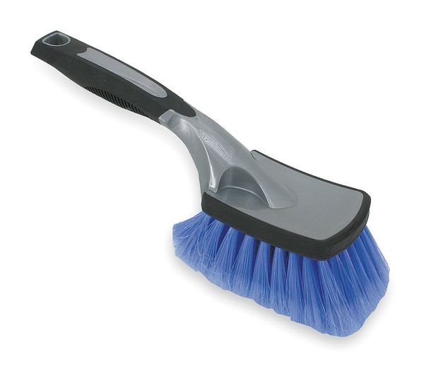 Car Wash Brush, Purple, Polypropylene, Thermoplastic Rubber, 10 in L Overall