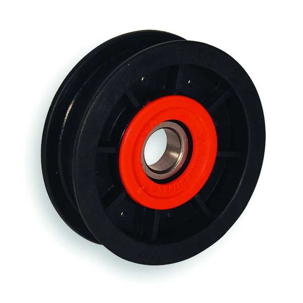 V-Belt Idler Pulley, 5/8 In Flat Belt