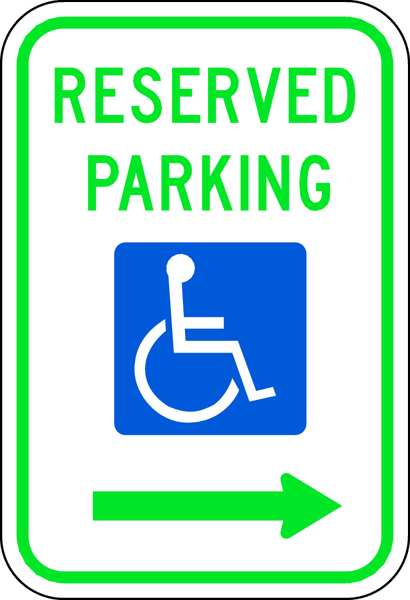 Reserved Parking Parking Sign, 18
