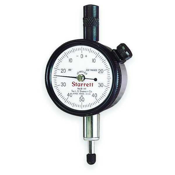 Dial Indicator, 0 to 0.250 In, 0-100