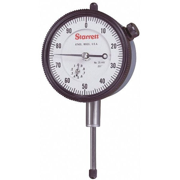 Dial Indicator, 0 to 1 In, 0-100
