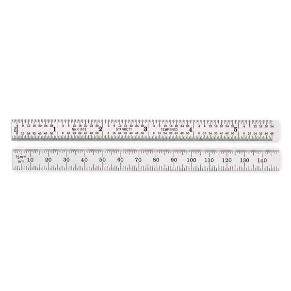 Steel Rule, Flexible, 12 In, Type 31 Grad