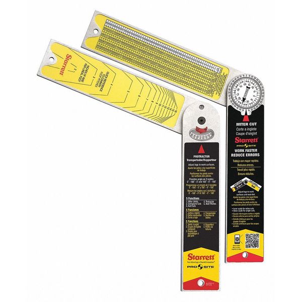 Combination Miter Protractor, 12 In