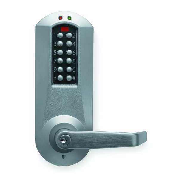 Electronic Lock, Satin Chrome, 12 Button
