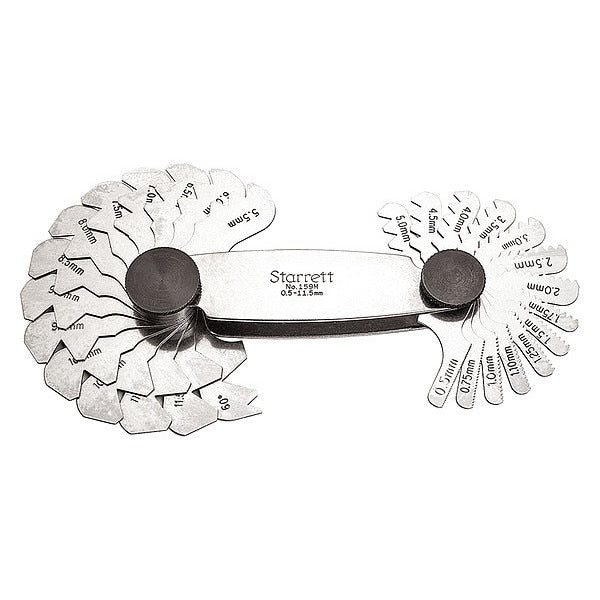 Screw Pitch Gage, 1-11.5/mm, 28 Leaves