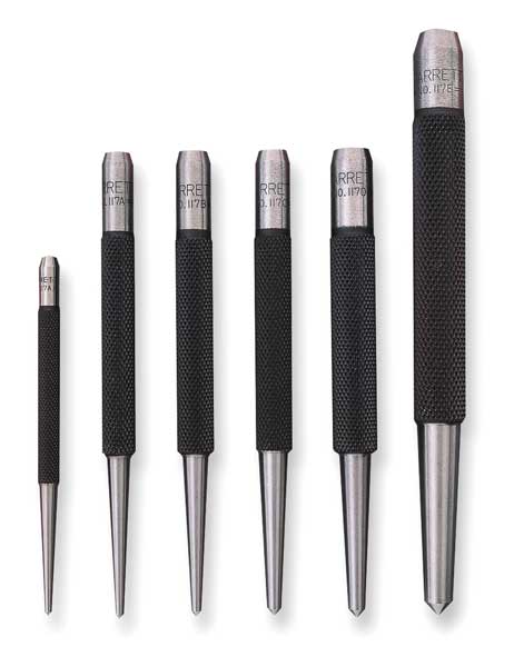 Center Punch Set, Steel, 5 pcs.