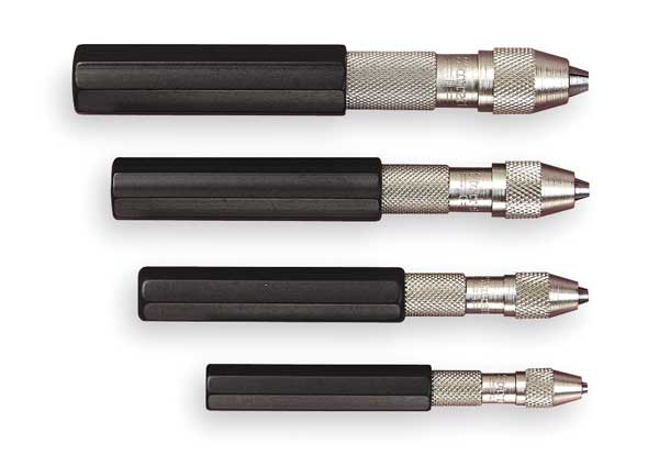 Pin Vise Set w/Case, 4 Jaws