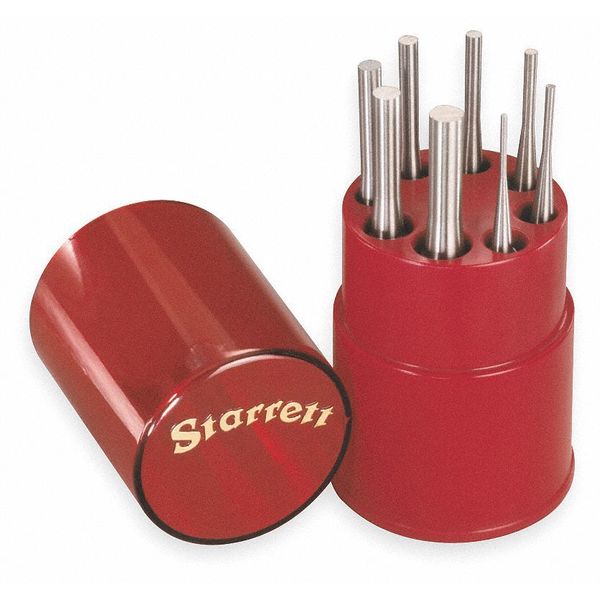 Drive Pin Punch Set, Steel, 8 Piece