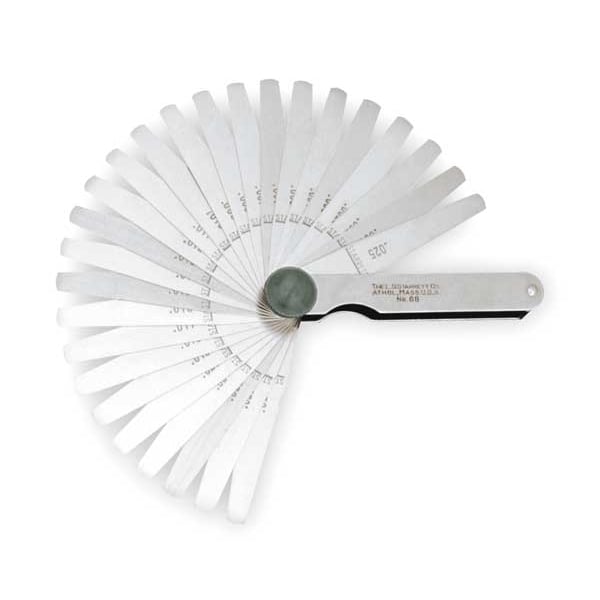 Thickness Gage, 26 Tapered Leaves