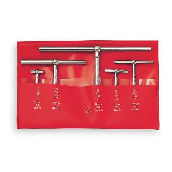 Telescoping Gage Set, 5 Pc, 2.625 In D