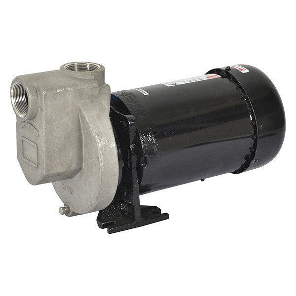 Self Priming Centrifugal Pump, 1 hp, 208 to 230/460V AC, 3 Phase, 52 ft Max Head