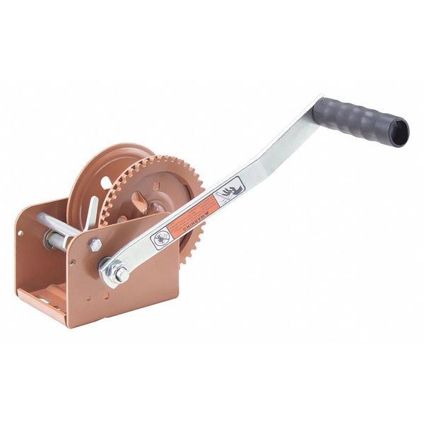 Ratcheting Winch, Spur, No Brake, 1400 lb.