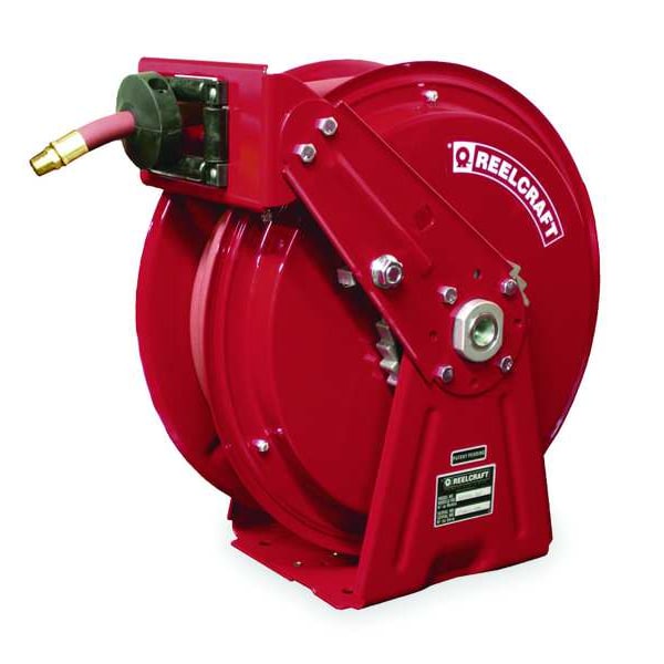 Spring Return Hose Reel, 1/2 in Hose Dia., 50 ft Length, 300 psi