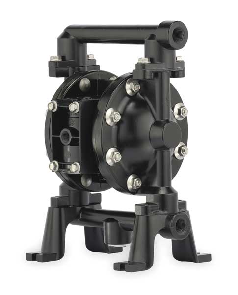 Double Diaphragm Pump, Aluminum, Air Operated, Viton, 12 GPM