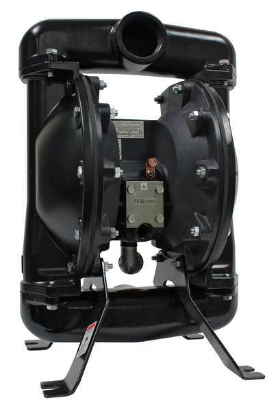 Double Diaphragm Pump, Aluminum, Air Operated, Viton, 75 GPM
