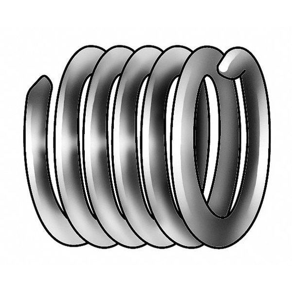 Tangless Helical Insert, Screw-Locking, #8-32 Thrd Sz, 18-8 Stainless Steel, 1000 PK
