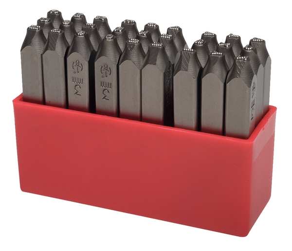 Letter Set, 3/8 In. H, Steel