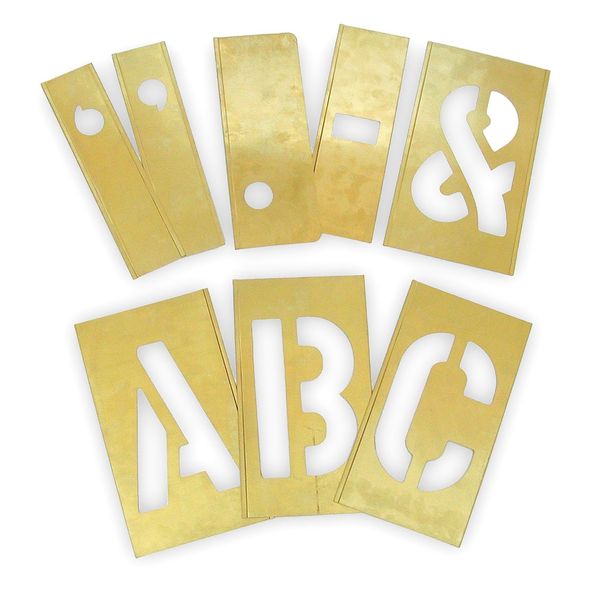 Letter Stencils, Letters, Brass