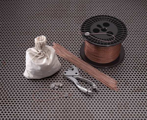 Security Seal Press, Silver/Red