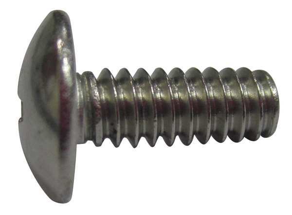 #10-32 x 3/8 in Phillips Truss Machine Screw, Plain 18-8 Stainless Steel, 100 PK