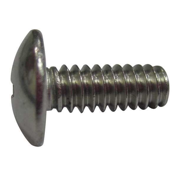 #8-32 x 1/4 in Phillips Truss Machine Screw, Plain Stainless Steel, 100 PK