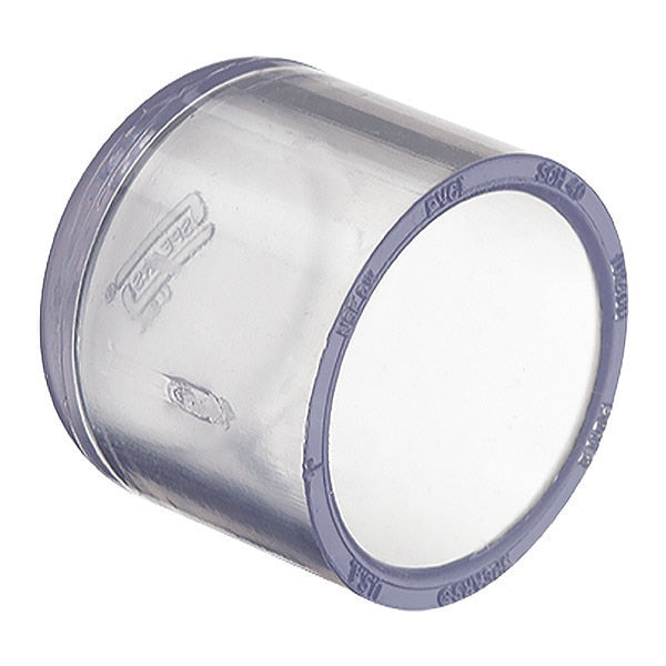 PVC Cap, Solvent, 2-1/2 in Pipe Size