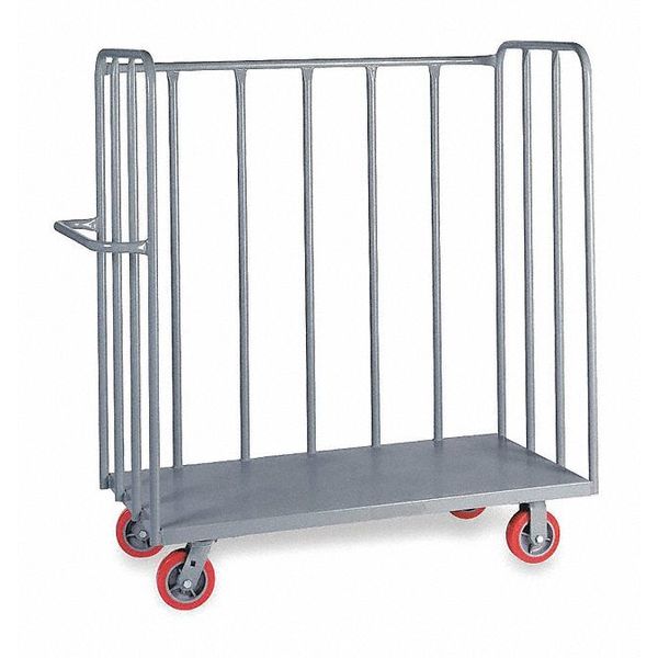 Steel 3 Sided Slat Stock Cart 3600 lb. Capacity, 69