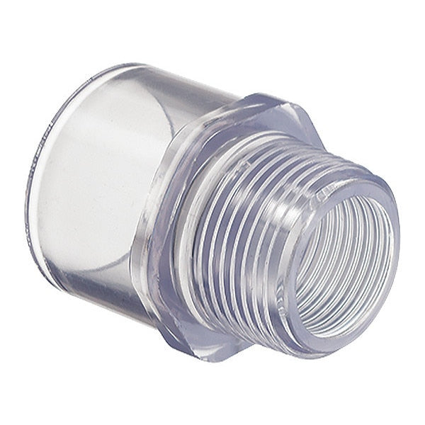 PVC Male Adapter, MNPT x Solvent, 1/2 in Pipe Size