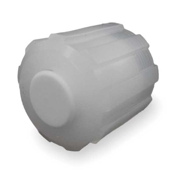 Cap, PFA, PTFE, ETFE, Comp, 1/2In